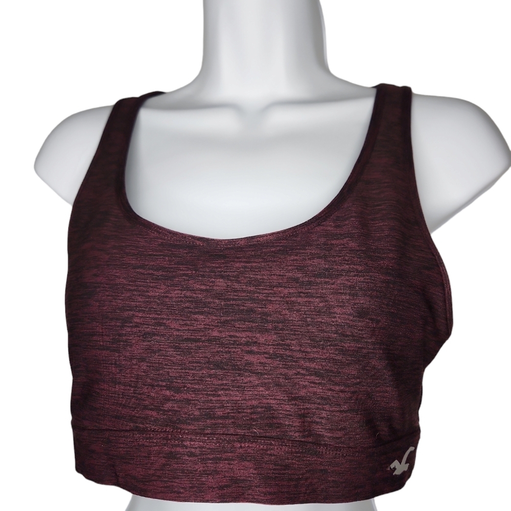 🍒 Hollister Crop Running Tank Burgundy M